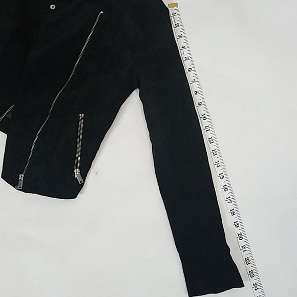 H & M Divided Black Suede Moto Jacket - Picture 7 of 7